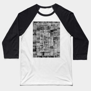 Watercolor abstract rectangles - black and white Baseball T-Shirt